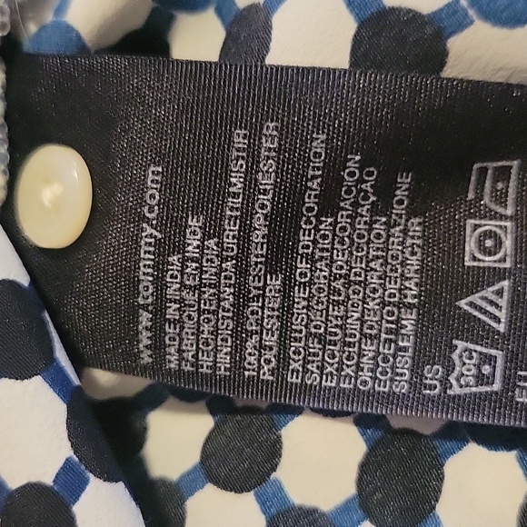 Tommy Hilfiger Woman's Sleeveless Mandarin Collar Button Down Blouse, Size: S/P - Picture 2 of 6